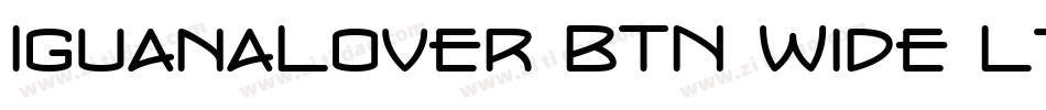 IguanaLover BTN Wide Lt字体转换